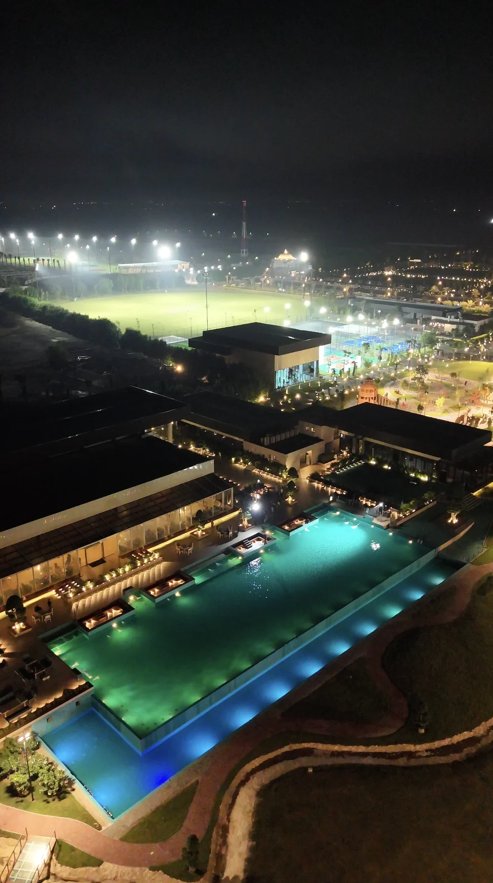 Aqua Resort at night