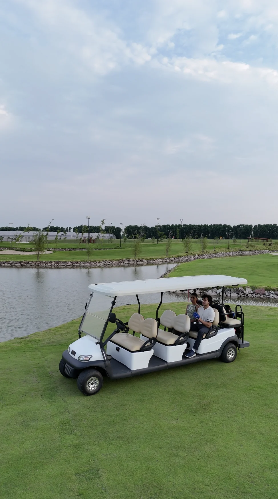 Golf cart on the course
