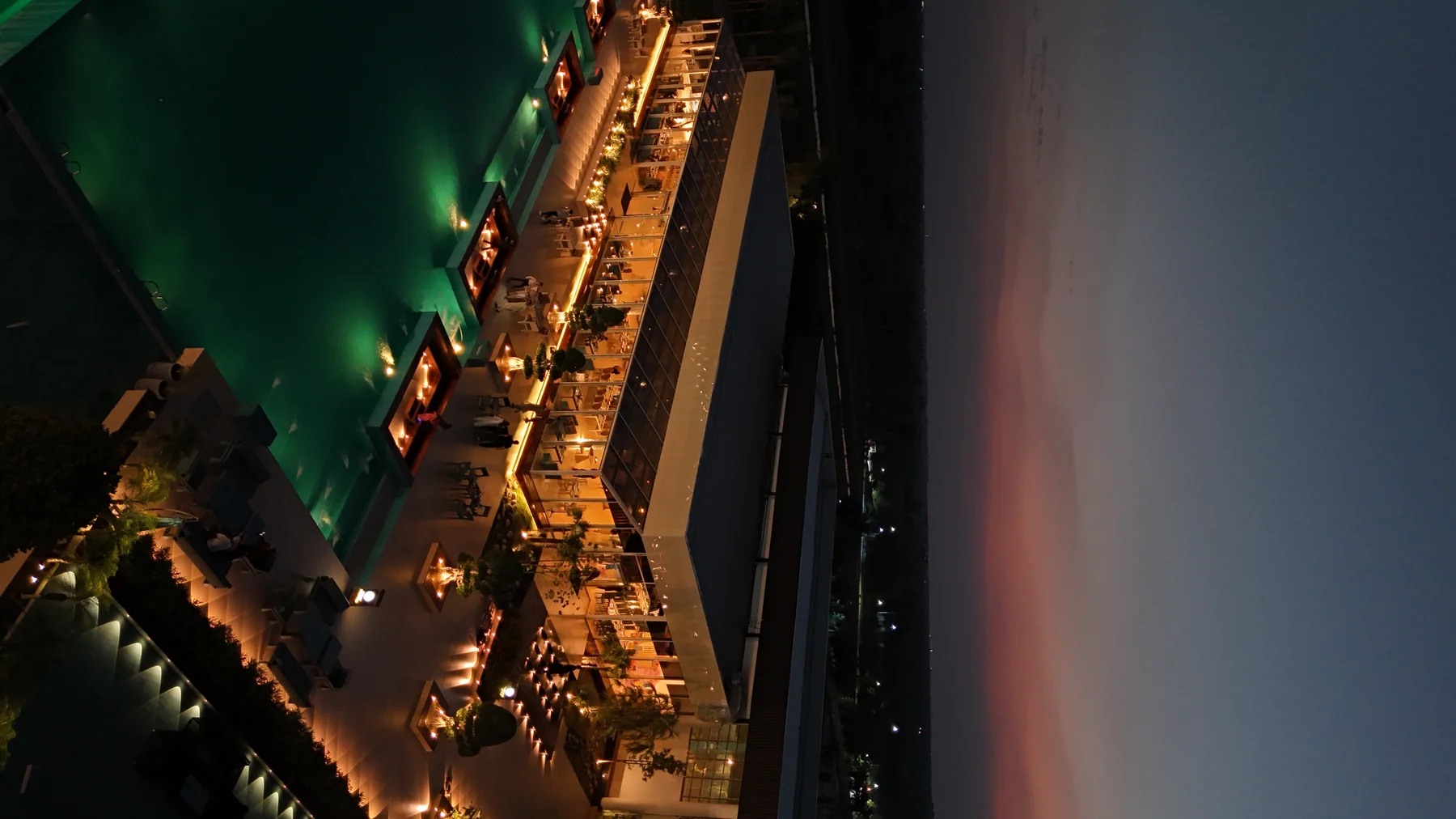 Aqua Resort at night